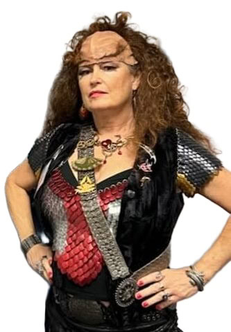 Portrait of Liz Zoa Richter, Klingon Cultural Liaison